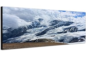 PAUL SINUS ART Österreich Bergwelt Großglockner 150x50cm Breitbild als Panorama auf Leinwand und Keilrahmen fertig zum aufhängen - Unsere Breitbild als Panoramaer auf Leinwand bestechen durch ihre ungewöhnlichen Formate und dem extrem detaillierten Druck aus bis zu 100 Megapixel hoch aufgelösten Panoramafotos. Damit garantieren unsere Bilder einen fantastischen Bildeindruck, leuchtende Farben und gestochen scharfe Details. Qualität aus Deutschland