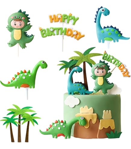 Décoration Gâteau D'anniversaire Dinosaures Surprise Partie ! - Le