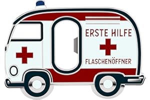 LANOLU Bottle Opener First Aid, Gifts for Firefighters, Magnetic Bottle Opener Funny for Men, Fire Brigade Gifts for Men Metal