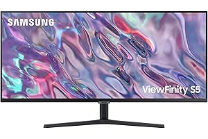 Samsung Monitor HRM ViewFinity S50GC (S34C502), Flat, 34'', 3440x1440 (WQHD), 21:9, HDR10, VA, 100 Hz, 5 ms, FreeSync, HDMI, Display Port, Ingresso Audio, PIP, PBP, Eye Saver Mode, Flicker Free