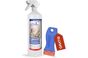 FASTX LIQUIDSOLUTIONS Klebstoffentferner – Effektiver Kleberentferner und Etikettenlöser für mühelose Reinigung von Kleberesten (1000ml)