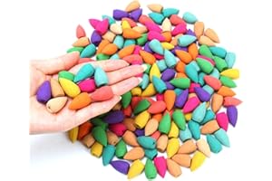 DXINYE 200 StüCk RüCkfluss RäUcherkegel RäUcherstäBchen Mischen 8 Verschiedenen Natürliche Aromatische Räucherkegel für Luftreinigung Indert AngstzustäNde Und MüDigkeit (Hundert Blumen blühen)