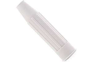 White Hinge Limited Large White Tap Faucet 3/4 Inch Splash Preventer Tap Swirl