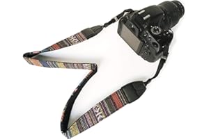 Bestele Spalla Della Macchina Fotografica Laccio Cinghia, Morbido Stampa Vintage Fotocamera Cinghie per DSLR/SLR/Nikon/Canon/Sony/Lumix/Fujifilm/Rico/Samsung/Pentax etc/Olympus ecc.