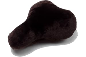 Reissner Lammfelle, copertura della sella in pelle di agnello, per biciclette, e con corona in pelliccia intrecciata (FSB C)