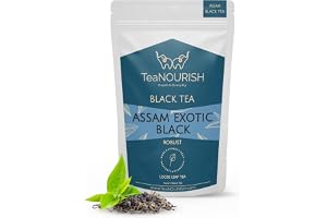 TeaNOURISH Assam Exotic Black Tee | Unblended Loose Leaf Tee | Robust & Full Bodied