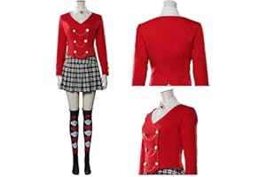 THEGIS Heathers The Musical Rock Cosplay Veronica Sawyer Costume Full Set School Uniform Dress Outfits