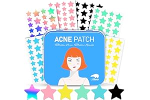LitBear Acne Pimple Patch, 6 Colors 168 Dots Star Pimple Patches with Case, Tea Tree Oil & Centella Oil, Hydrocolloid Acne Pimple Patches for Face Cute Zit Patches Pimple Stickers Acne Dots