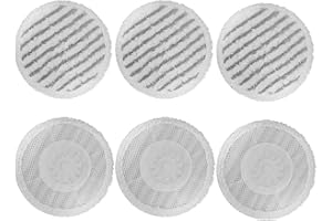 JILAN S6002UK Steam Mop Pads Replacement for Shark S6002UK S8201UKCP Steam Mop, Reusable Steam & Scrub All-in-One Cleaning mop Pads, Scrubbing and Sanitizing Rotating Power Pads for All sealed hard floors