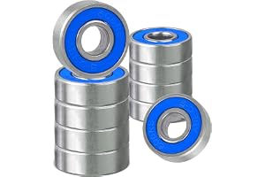Rybtd Kullager 608, miniatyrlager i metall, ABEC-9 608 2RS, lager med dubbla kåpor i rostfritt stål, kullager för skateboards