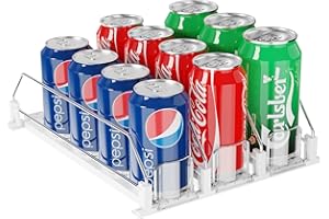 Yositochuan Organizzatore Automatico per Lattine e Bevande,Dispenser per Frigorifero - Perfetto per Cucina,Dispensa e Frigo - Facile Installazione - Dimensioni 25 * 38cm