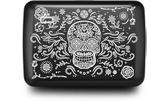 ÖGON SMART WALLETS OGON Portefeuille en aluminium Smart Case V2 - Fermoir en métal - Porte-Cartes Anti-RFID - Capacité jusqu'à 10 Cartes et Billets