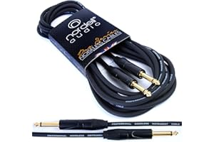 Nordell Pro Guitar Lead/Cable: 20ft/6m Electric/Electro-Acoustic/Bass