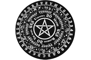 Hsthe Sea Star Pendulum Board Dowsing Rod Divination Board Round Metaphysical Message Board Witchcraft Wiccan Altar Beginner Witchcraft Supply