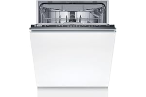 Bosch SMV25EX02E Série 2 Lave-vaisselle encastrable, entièrement escamotable, InfoLight : affichage du programme LED, 3 paniers, EcoDosage, AquaStop, 60 cm