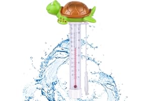 Supamz Pool Thermometer, Poolthermometer Schwimmend Thermometer Pool mit Schnur Bruchfest Wasserthermometer Wassertemperatur Thermometer für Pool, Spa, Whirlpool, Badewanne, Aquarien & Fischteiche