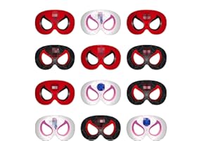 TOPWAYS 12 Mermaid Masks Kids Colorful Masks, Suitable for mermaid Underwater World theme Birthday Party role play Dress up Mermaid Masks