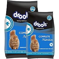 Drools Adult(+1 year) Dry Cat Food, Ocean Fish, 3 kg + 1.2 kg Free