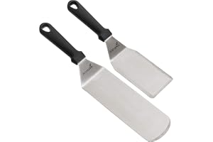 Exklusivt grillspade set av högkvalitativt rostfritt stål – BBQ grillset i förstklassig kvalitet för hamburgare och stekning