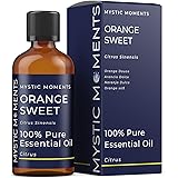 Mystic Moments | Olio Essenziale Dolce Arancione 100 ml - Olio Puro e Naturale per diffusori, aromaterapia e Massaggio miscel