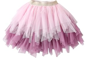 DXTON Fille Jupe Danse Tutu Princesse Bébé Sequin Ballet Jupe 2-8 Ans