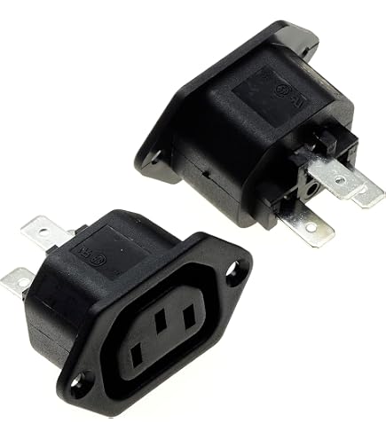 Gomo nero IEC320 C13 C14 Cavo di alimentazione Cablaggio Spina di alimentazione Assemblare Connettore IEC Presa PDU UPS Presa CA elettrica Spina 10A 250V  13