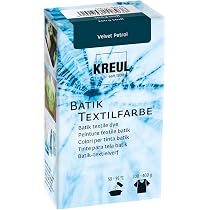 KREUL 8103 - Vernice per seta Javana in barattolo da 50 ml, rosso, vernice a base d'acqua altamente pigmentata e brillante, dal carattere liquido e scorrevole, penetra in profondità nelle fibre