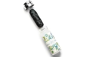 Zahnseidenkampagne Hilo dental vegano de bambú natural natural sin plástico, encerado con carbón activo, sostenible, respetuoso con el medio ambiente, recargable en frasco de cristal, vida cero