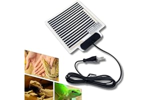 ALPER Made in Italy Manta Termica Reptiles Terrario 15x15cm, Calentador Terrario, Manta Térmica Termicas Reptiles Terrario, Manta Calefactora Terrario Tortugas Camaleones Serpientes 230V 3,5W