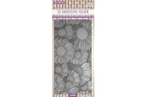 Nellie Snellen 3D Embossing Folder, Slim-line Flowers Marygolds