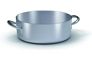 Zwilling Ballarini Italia Srl -Profess Zwilling BLL675C60 Casseruola Media Professionale 7018, 2 Manici, Alluminio, 60 cm