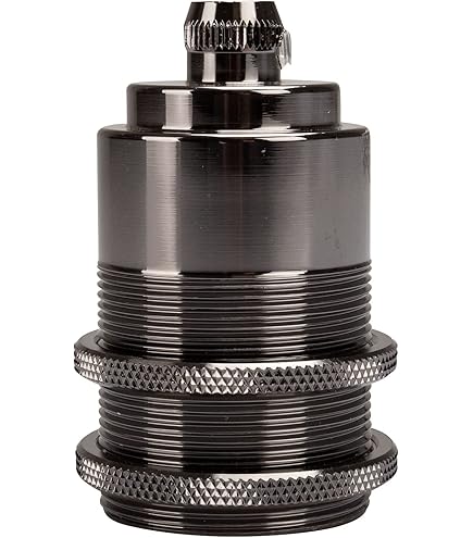 Portalampada CALEX 940440 – Nero Opaco, Fai Da Te, Compatibile Con Lampadine A Sospensione - 2