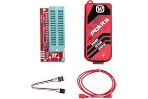 Programmeur PICKIT3 PIC Kit3, QIQIAZI PICKIT3 PIC ICD2 PICKit 2 Adaptateur de programmation 3.5 avec câble USB et traducteur d'adaptateur ICSP