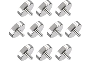 WIYETY 10 magneti al neodimio: magnete con filettatura, bullone filettato M5 da 25 mm con forza di trazione di 24 kg, piccoli magneti per viti occhiello o gancio, magneti rotondi al neodimio con