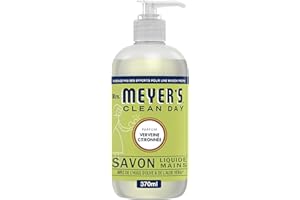 Mrs. Meyer's Clean Day - Gel Lavant Mains - Fabriqué avec des huiles essentielles* - Parfum Verveine Citronnée - 1 x 370 ml