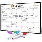 Smart Panda Lavagna Calendario Magnetico Frigorifero - Perfetta per Pianificare I Pasti, Segnarsi La Lista della Spesa e Aiut