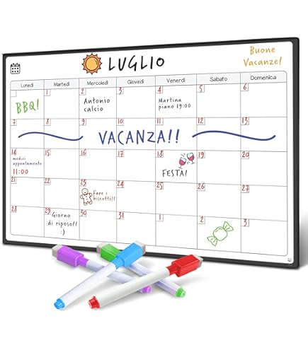 Calendario Settimanale Nobo A Parete - Kit Completo Con 7 Colonne E Schede Colorate | Organizzazione Ufficio - Foto 3