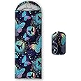 HOSIMA Kids Sleeping Bag for Boys Girls,Cute Puppy Print-Lightweight Warm Portable Outdoor Indoor-Waterproof Cold Weather Resistant Sleeping Bag for Camping Hiking
