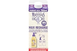 Le Petit Marseillais Recharge Savon Liquide Pur Savon Huille Essentielle de Lavande 750ml