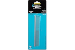 Master Grooming Tools Greyhound Combs — European-Style Combs for Grooming Dogs - Fine/Coarse, 7½"