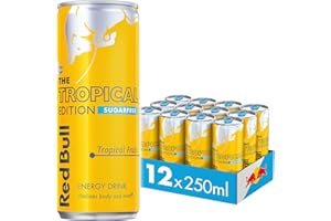 Red Bull Energy Drink Sugar Free Tropical Edition 250 ml x12