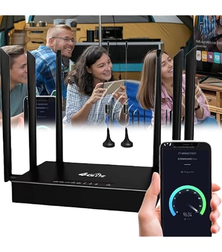 Router WiFi Portatile 4G LTE - Con Slot Per SIM, Velocità Fino A 150 Mbps, Condivisione Per 10 Dispositivi, Nero Modem Usb 4g 150 Mbps