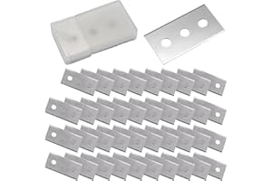 SMTELEGANCE Ceranfeldschaber Klingen 50 Stück Ersatzklingen Ceranfeldschaber Doppelseitige Schaberklingen Universell Passend für Glasschaber und Ceranfeldschaber Ersatzklingen Sicher und Langlebig