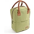 Yellow Weaves 100% Cotton Canvas Lunch Bag Reusable and Washable, Leakproof Keeps Hot & Cold, Lunch Bag for Men Women Kids Office Picnic School, (Big Size - Olive Green)