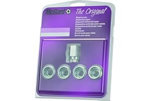 McGard 24019SU Dispositif antivol de roues et de pneus ouvert à assise conique SW22 Filetage M14 x 1,5 Longueur 22,7 mm, Silber