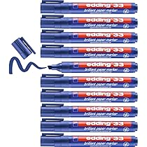 Edding 30 Marqueur Papier à Encre Brillante - Orange - 1