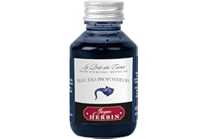 Jacques Herbin 17018T - Tintero 100ml - Plumas estilográficas, rollerball - Azul profundo