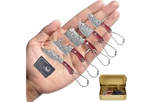 POKTLIFE Coleccionables,Regalos para Papá,Mini Navaja,Navajas de bolsillo,Cuchillo Supervivencia con Mango de Madera,Navaja Caza Pesca,Acero Inoxidable de Bolsillo Navaja,para Acampar, Picnic