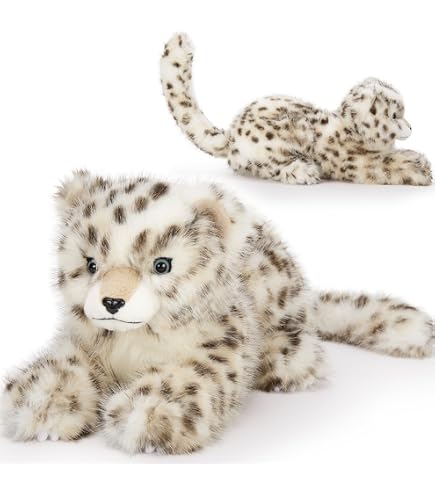 Peluche Tigre ISAKEN 23 Cm Ultra Douce | Oreiller En Peluche Blanc Pour Enfant, Décoration Et Câlin