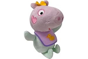 TY Baby Evie Peppa Pig Beanie 13cm Soft Plush Toy Teddy - Collectible Stuffed Plushies Cuddly Soft Toy for Kids - Cute Plush Gift and Soft Toys